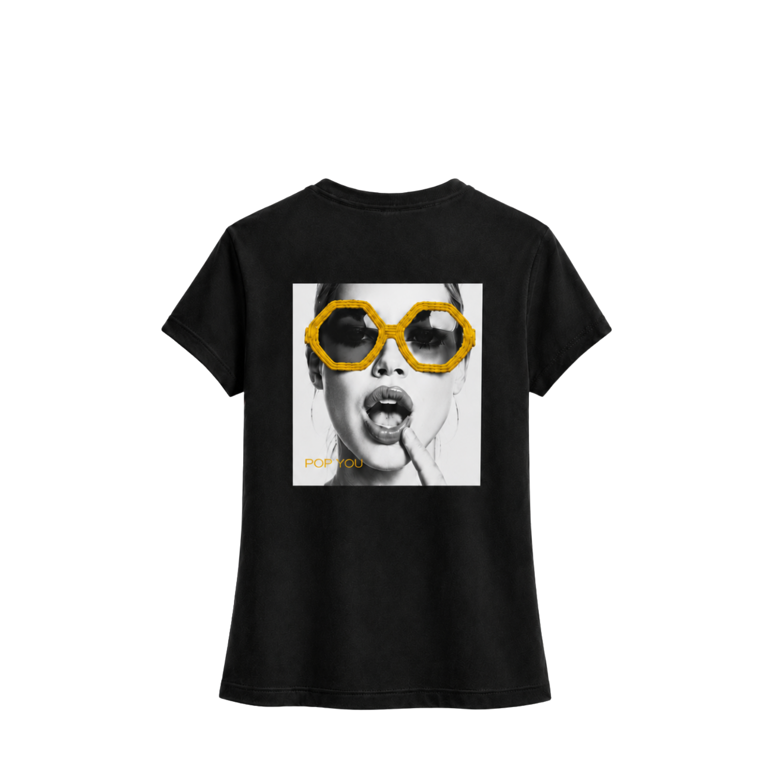 Glasses Black Gold T-Shirt (back)