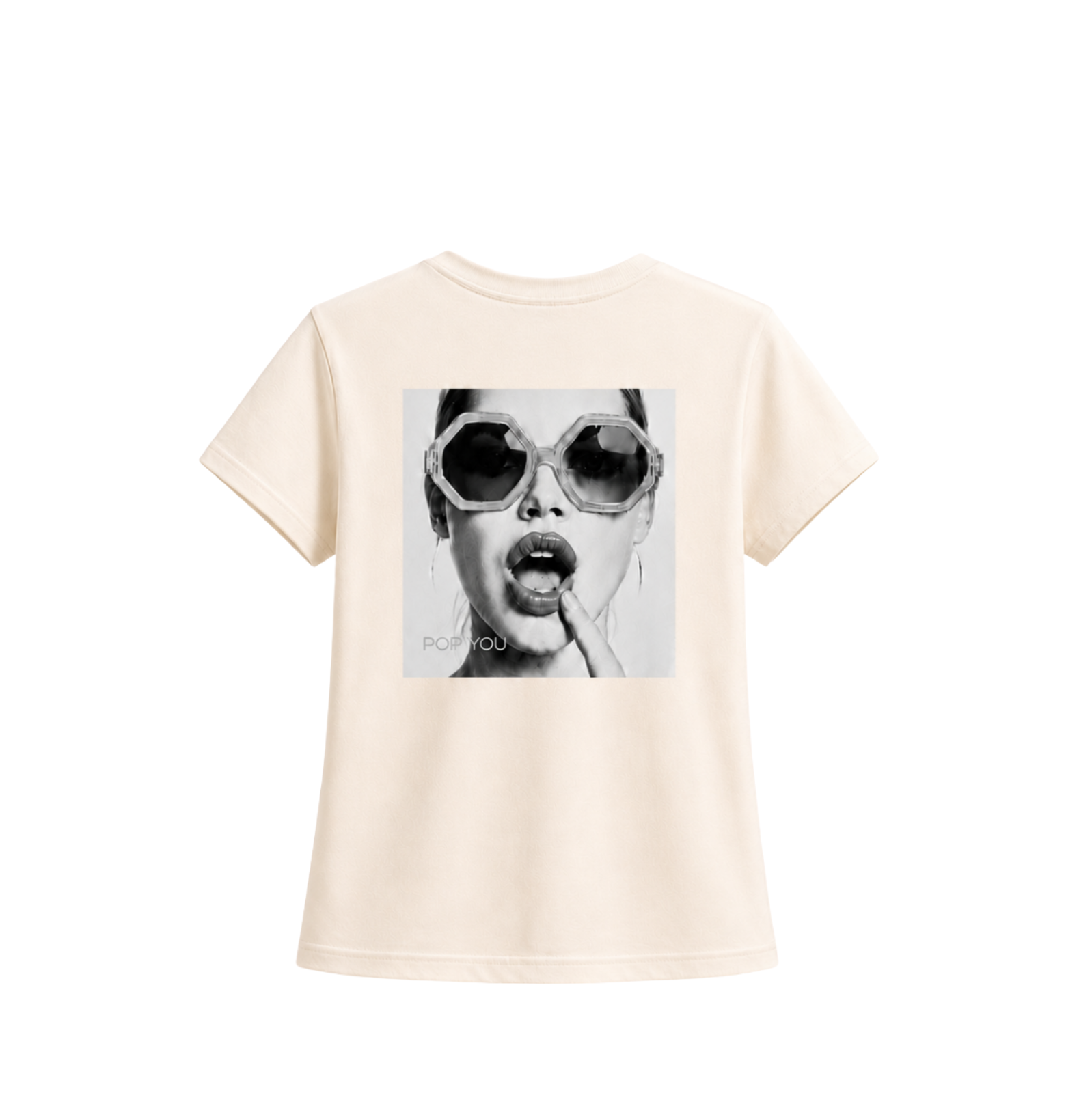 Glasses Ivory Silver T-Shirt (back)