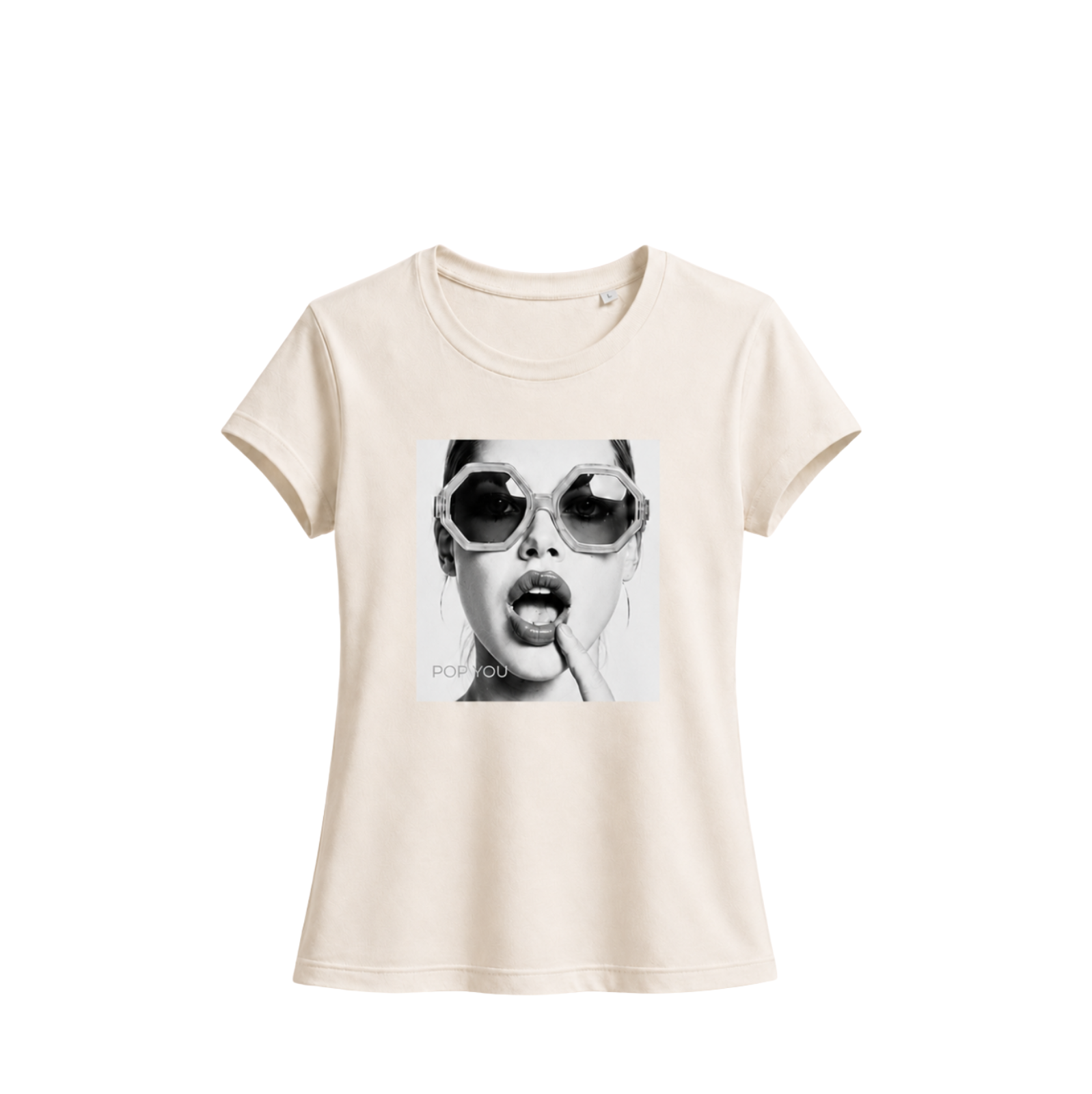 Glasses Ivory Silver T-Shirt (front)