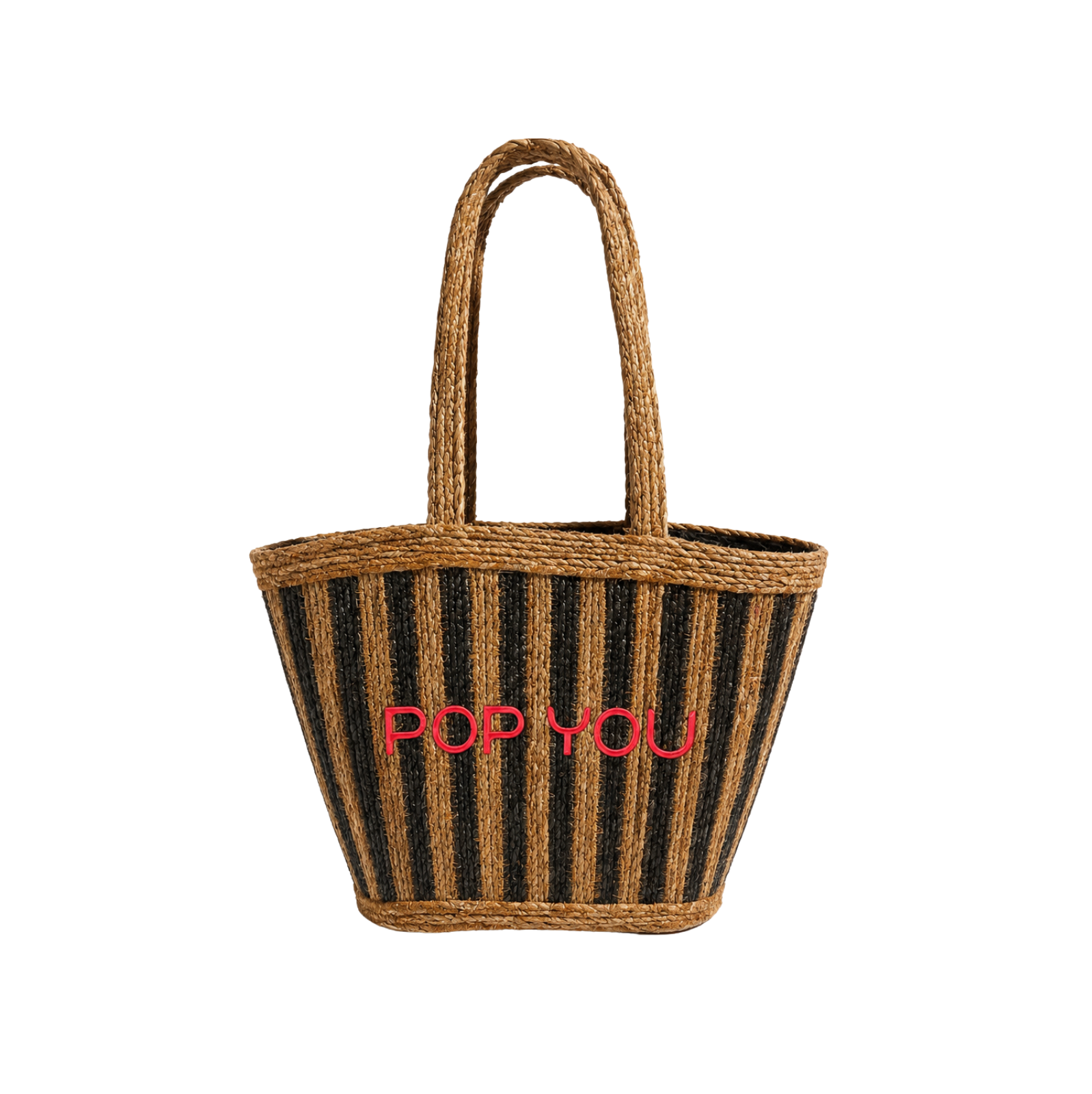 Striped Boho Bag Coral