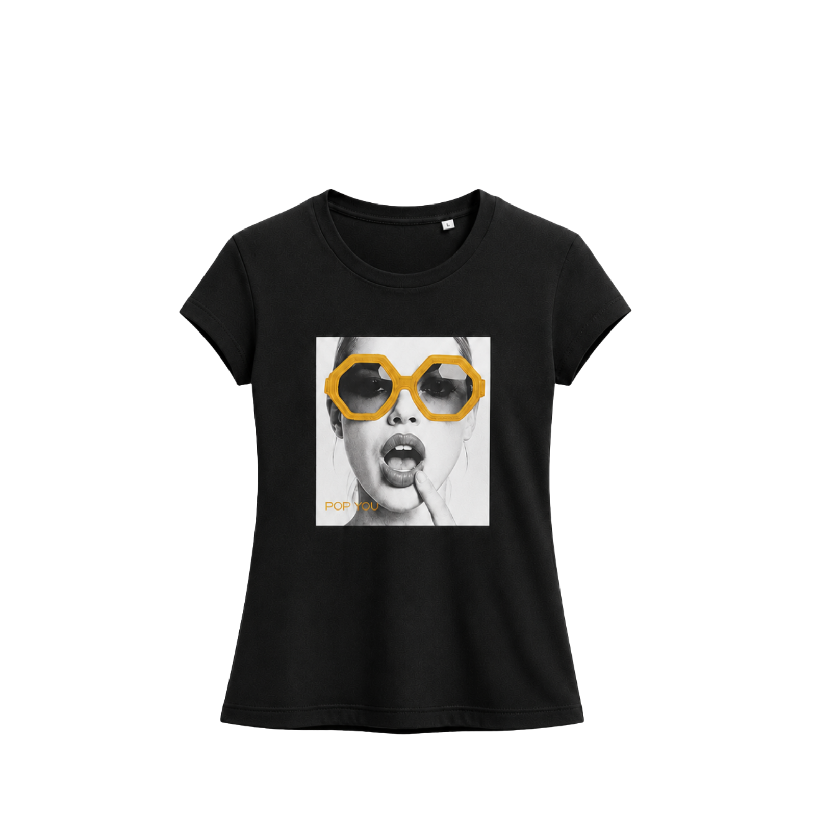 Glasses Black Gold T-Shirt (front)
