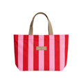 Striped Shopper Bag Hot Pink & Red