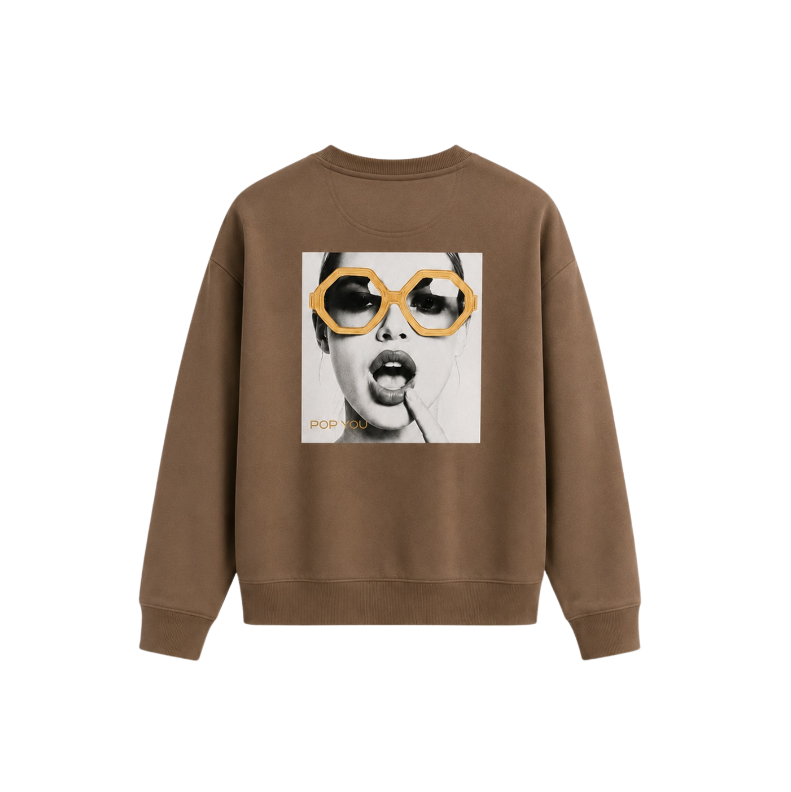 Glasses Sand Gold Sweatshirt (back)