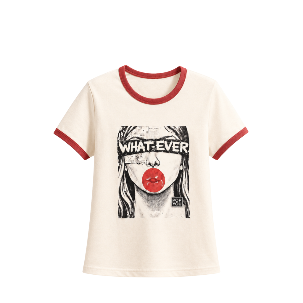 What-Ever Red Ivory T-Shirt (front)