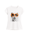 Glasses White Orange T-Shirt (front)