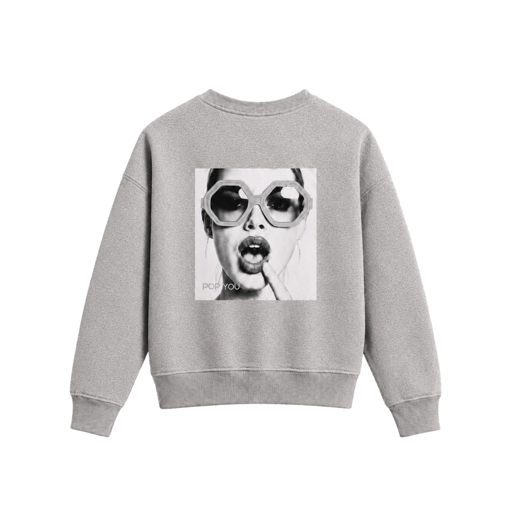 Glasses Grey Silver Sweatshirt (back)