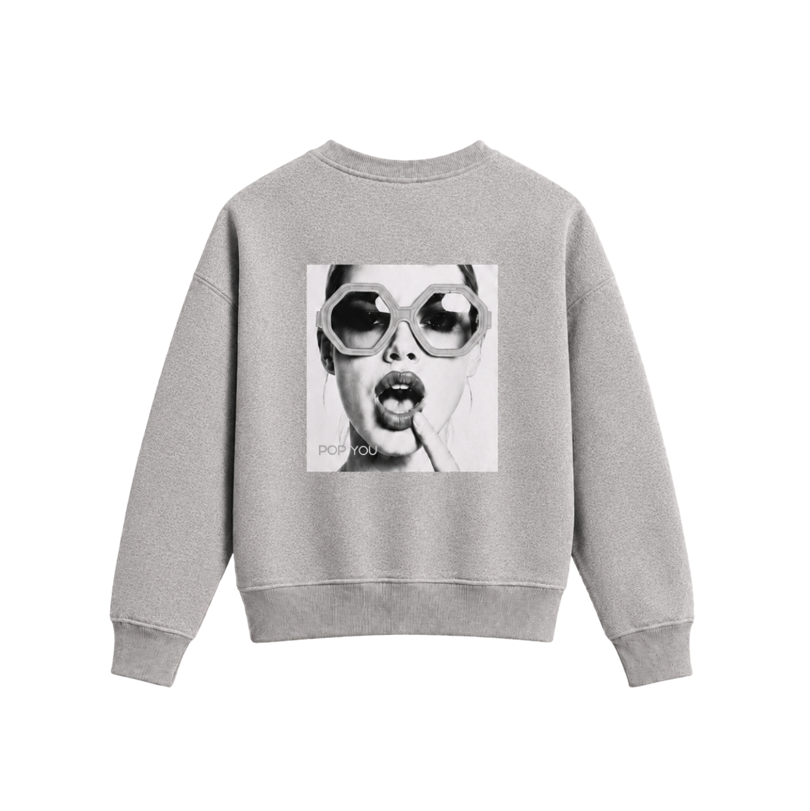 Glasses Grey Silver Sweatshirt (back)