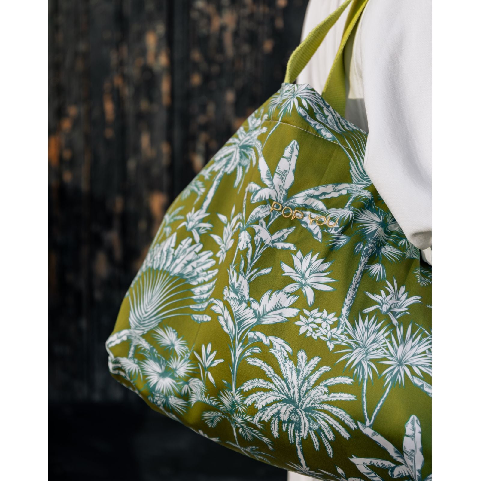 Palm Shopper Bag Green