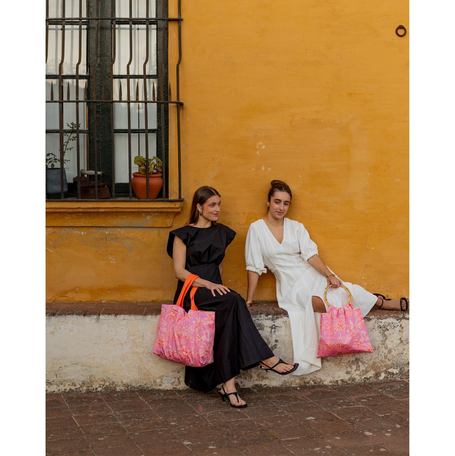 Palm Shopper Bag Pink
