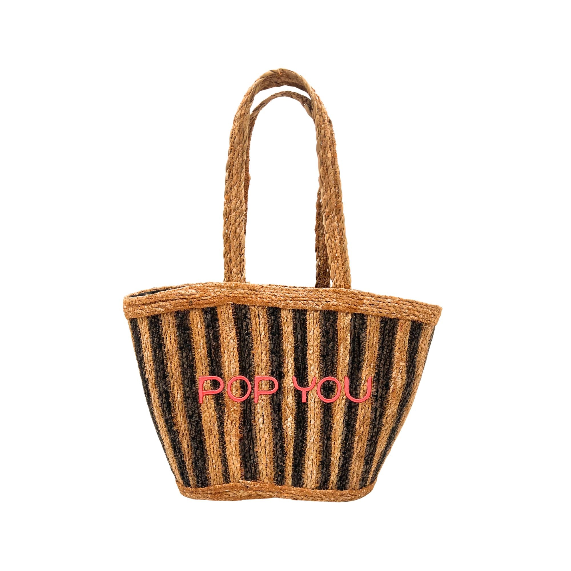 Striped Boho Bag Coral
