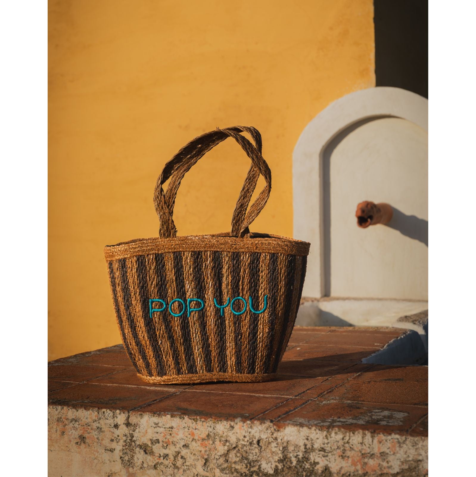 Striped Boho Bag Mint