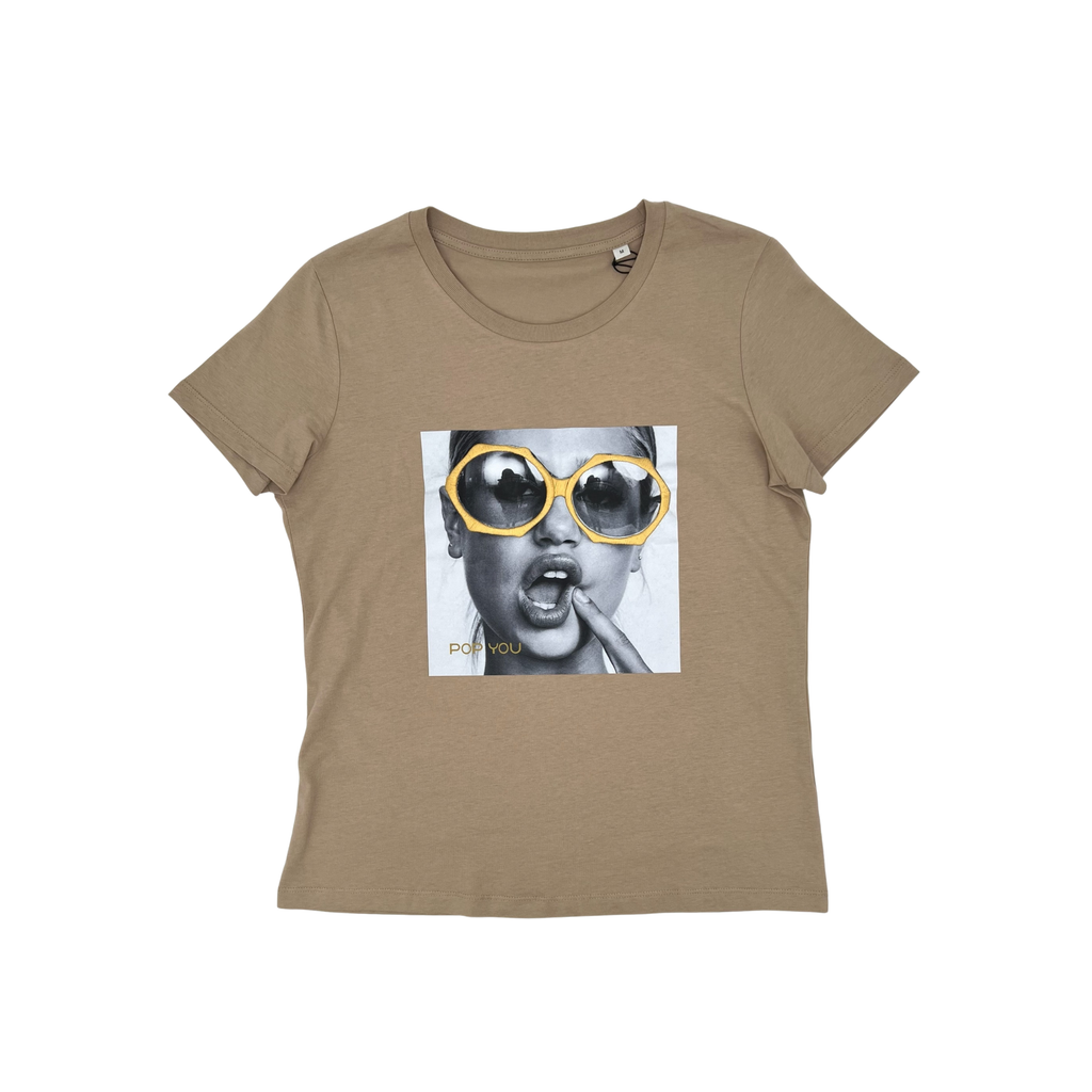 Glasses Sand Gold T-Shirt (front)