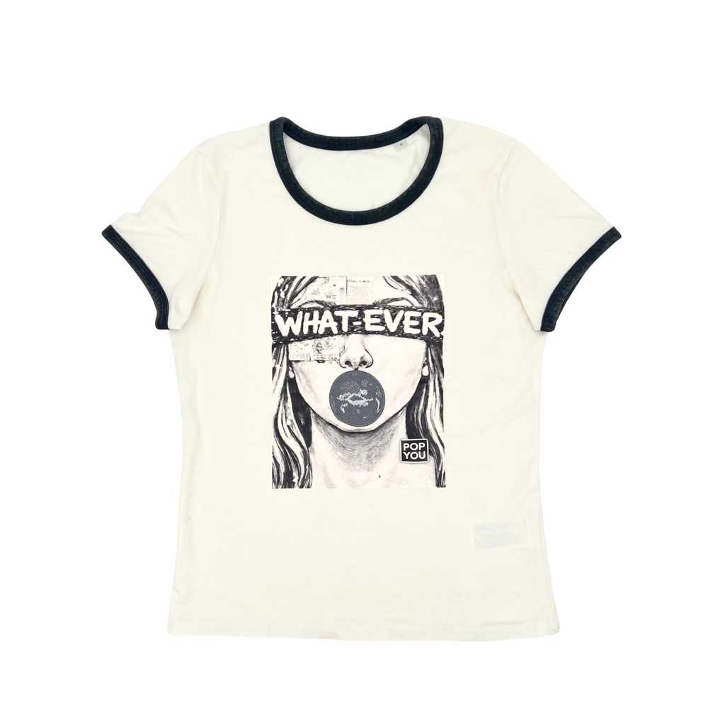 What-Ever Black Ivory T-Shirt (front)