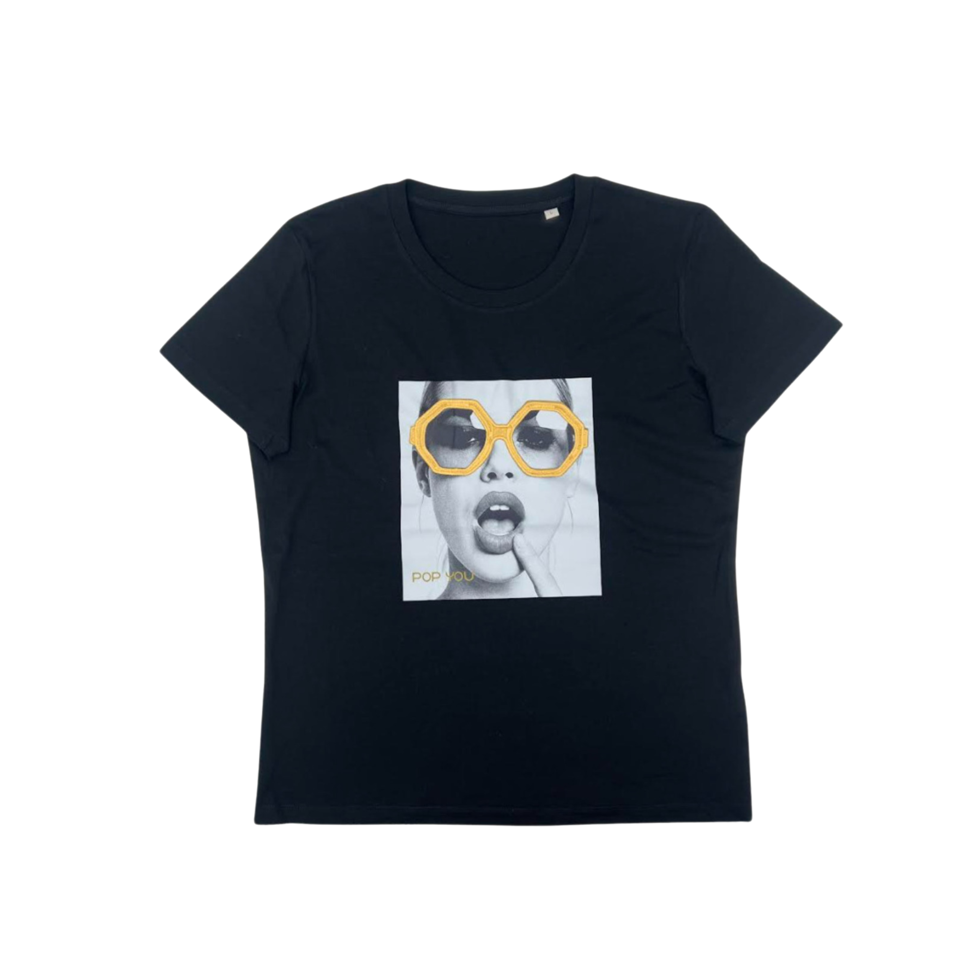 Glasses Black Gold T-Shirt (front)