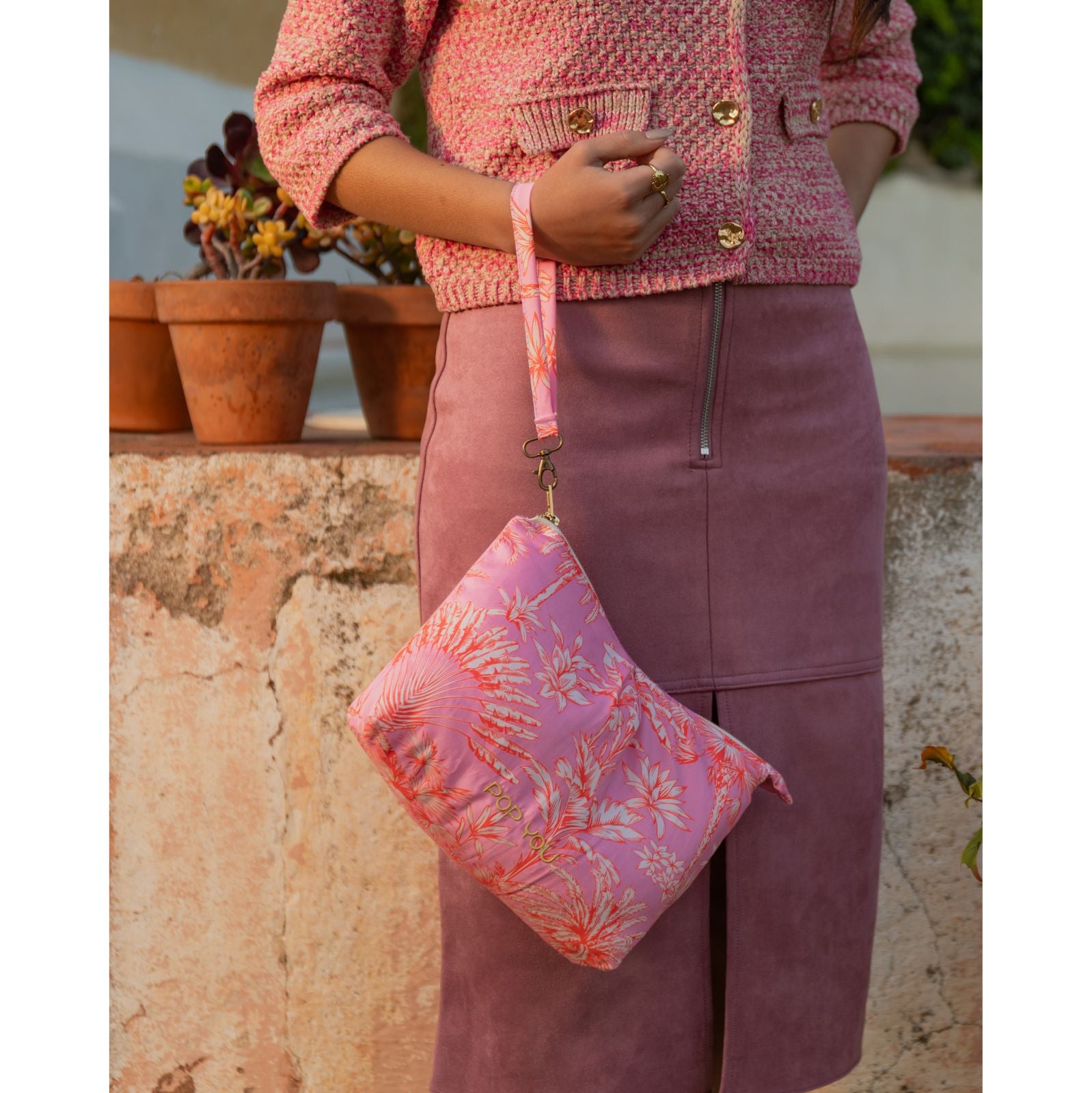 Palm Pouche Pink