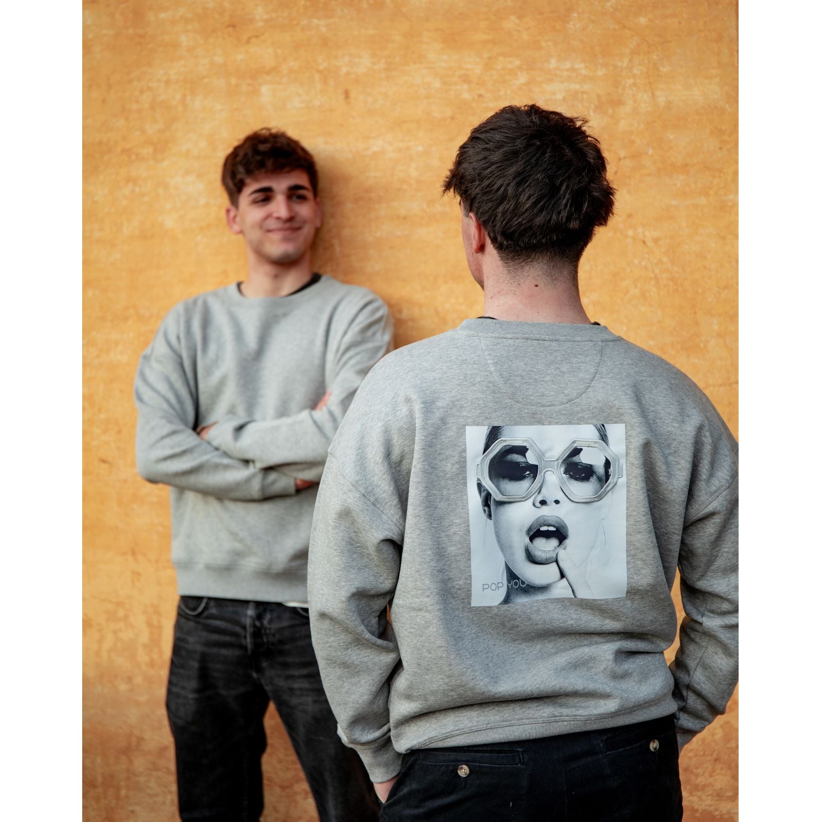 Glasses Grey Silver Sweatshirt (back)