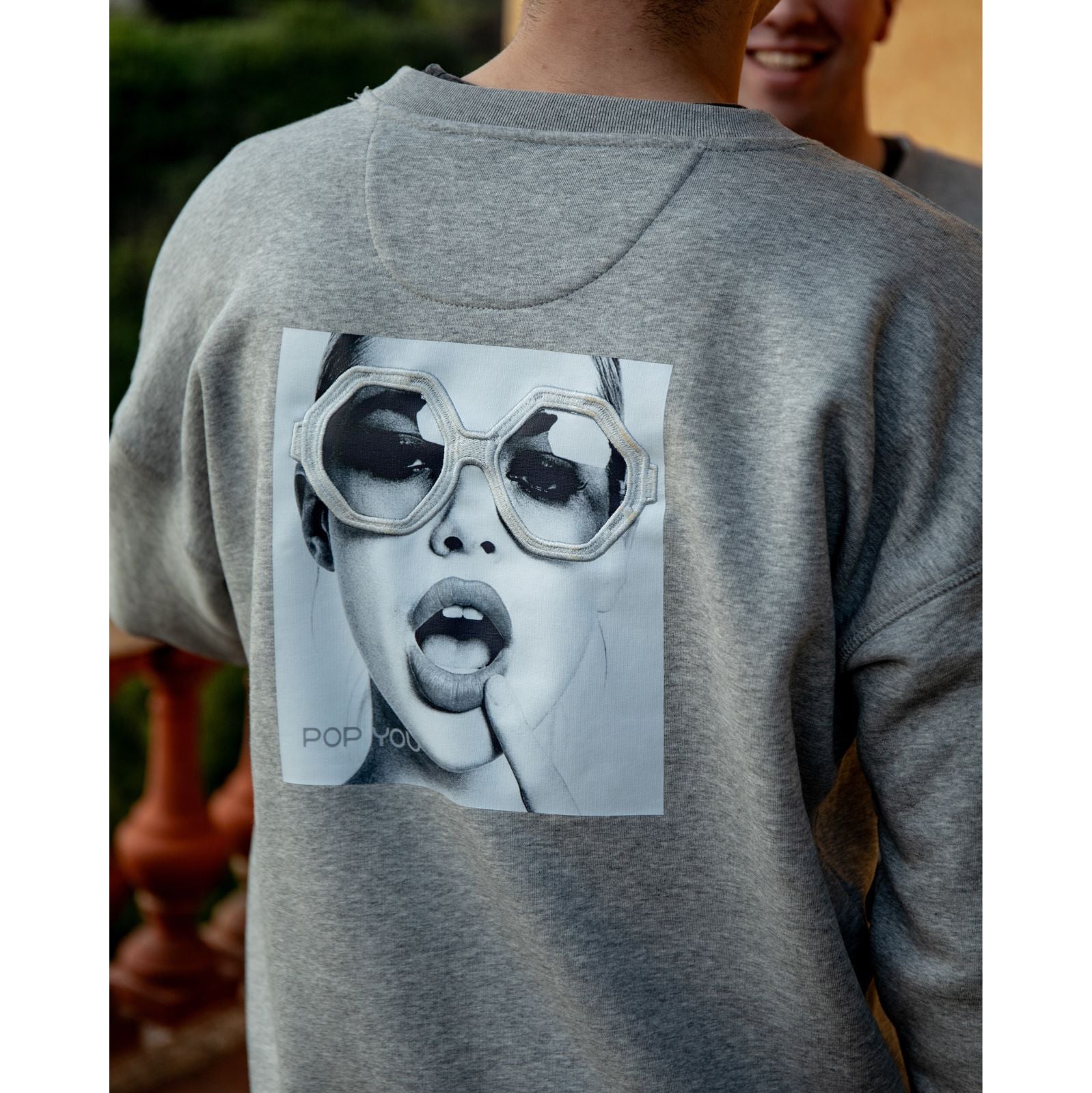 Glasses Grey Silver Sweatshirt (back)