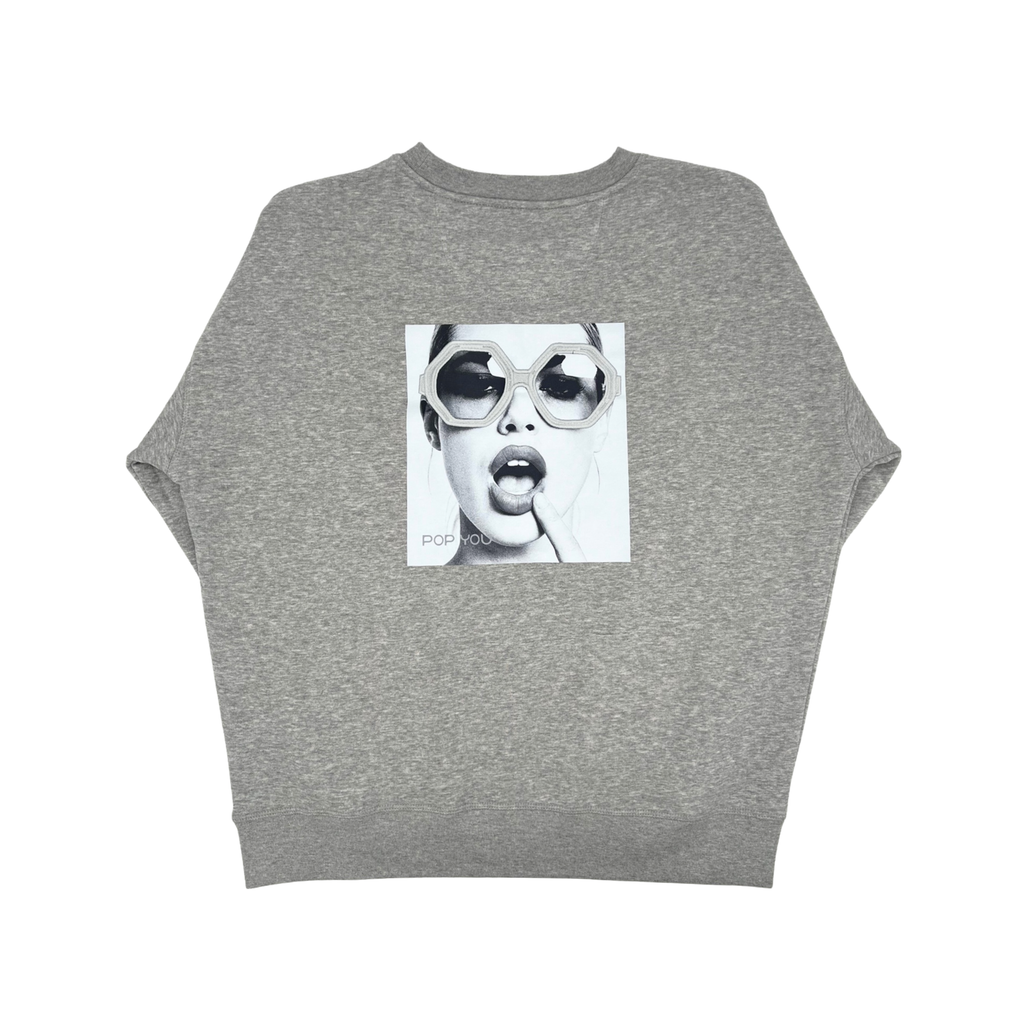 Glasses Grey Silver Sweatshirt (back)