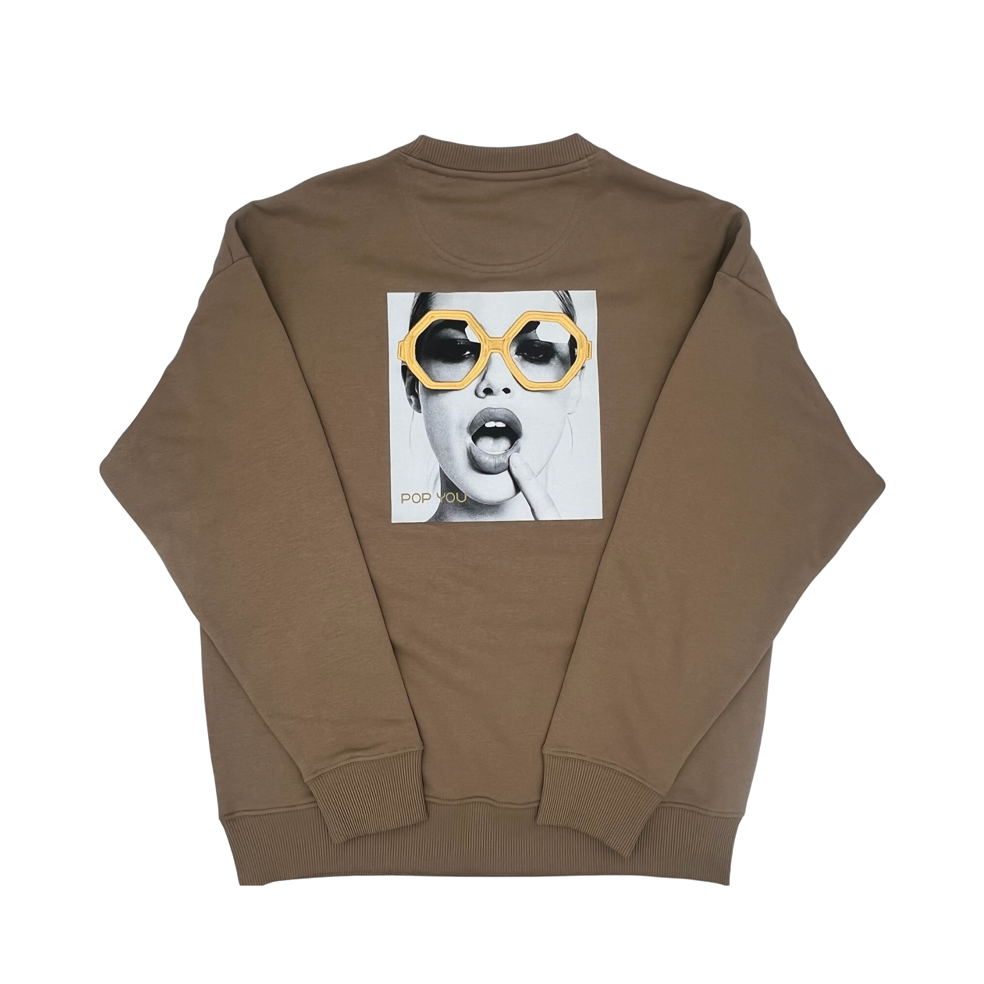 Glasses Sand Gold Sweatshirt (back)