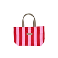 Striped Shopper Bag Hot Pink & Red