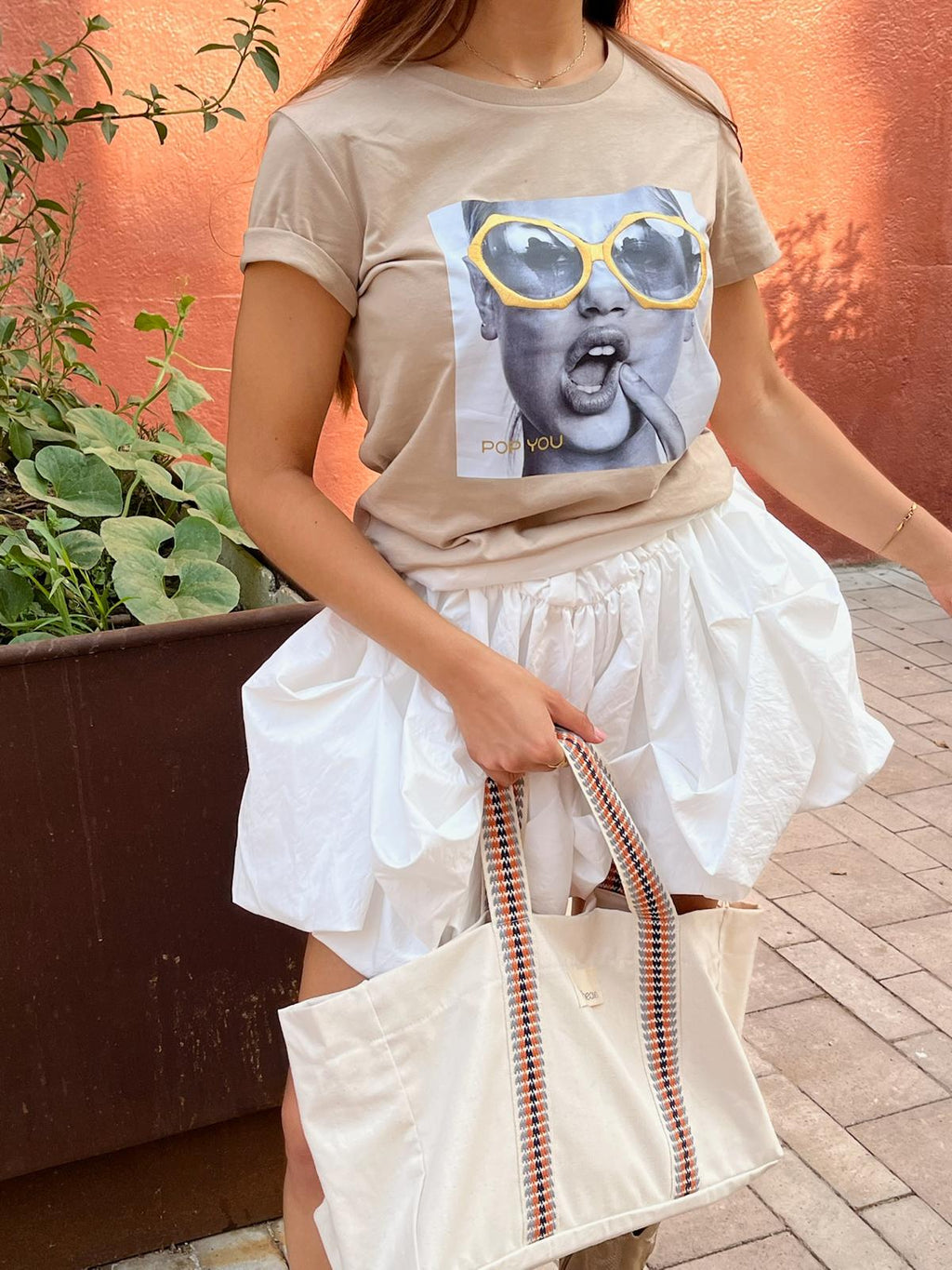 Glasses Sand Gold T-Shirt (front)