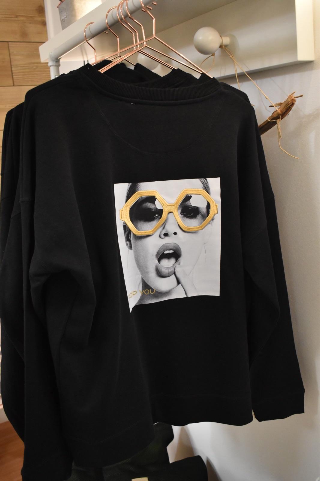 Glasses Black Gold Sweatshirt (back)