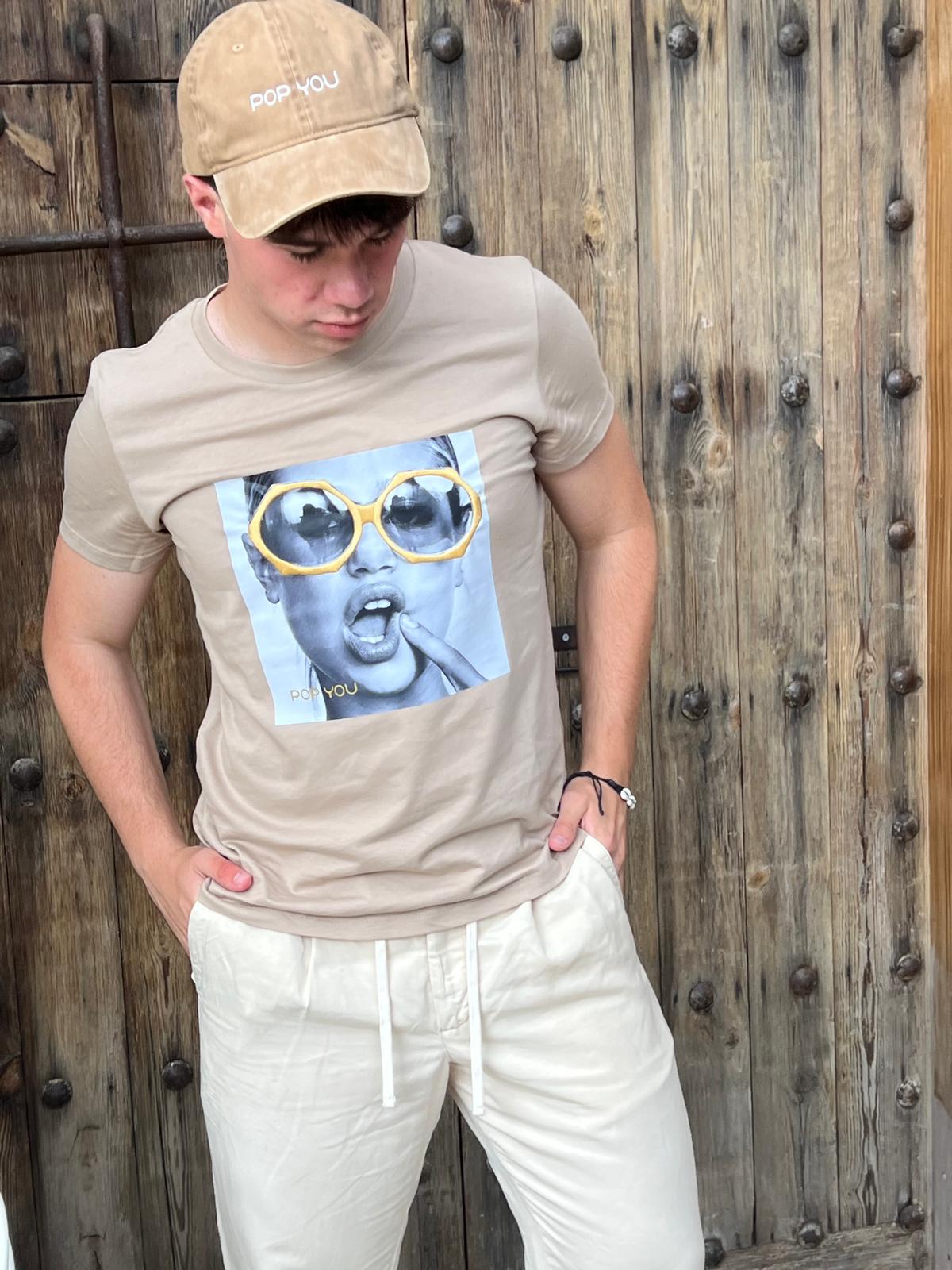 Glasses Sand Gold T-Shirt (front)