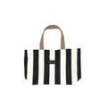 Striped Shopper Bag Black& White