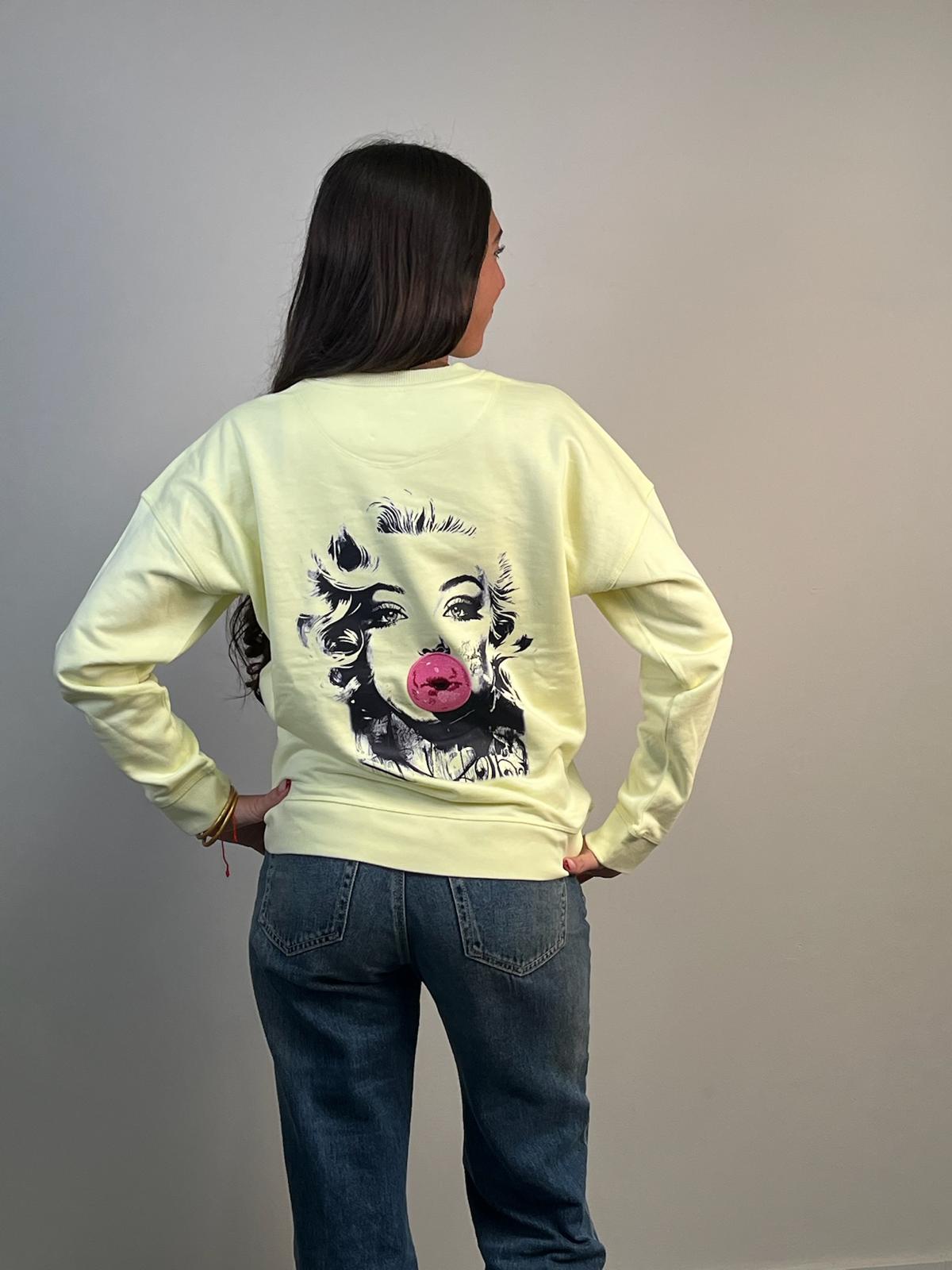 Marylin Yellow Sweatshirt (back)